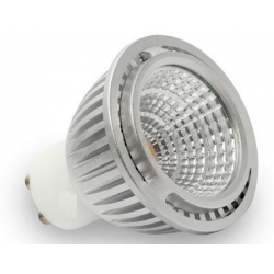 LED žárovka - COB 60 ° - GU10 - 230V - 5W - teplá bílá - 380lm