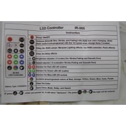 LA1 RGB LED pásek SLCB-4 A 0 CONTROLLER + dálkový ovladač