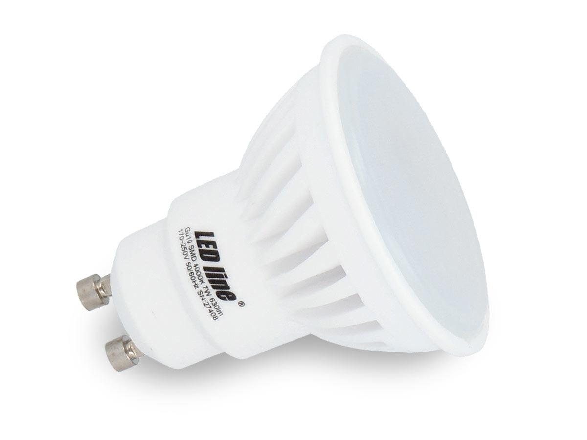 Żarówka LED GU10 SMD 170~250V 7W 630lm biała dzienna 2700K, LED Bulb - GU10 SMD 170~250V 7W 630lm - 2700K, LED-Lampe - 