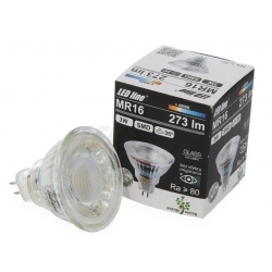 Żarówka LED MR16 SMD 10-18V AC/DC 7W 595lm biała dzienna 2700K, LED Bulb -  MR16 SMD 10-18V AC/DC 7W 595lm - 2700K, LED-