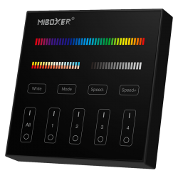 B4-B MiBoxer - 4 zónový RGB+CCT dálkový ovladač