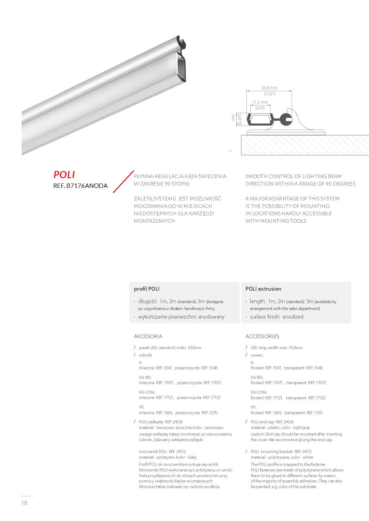 POLI profil | osvetleni-schodiste-led.cz, B7176 profil, POLI klus profil, hlinikovy profil POLI