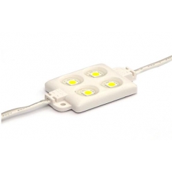 5050 LED modul - 4 LED - voděodolná žlutá